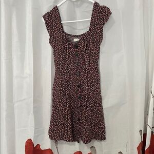 Aeropostale Red Sundress Sleeveless Square Neck Mini